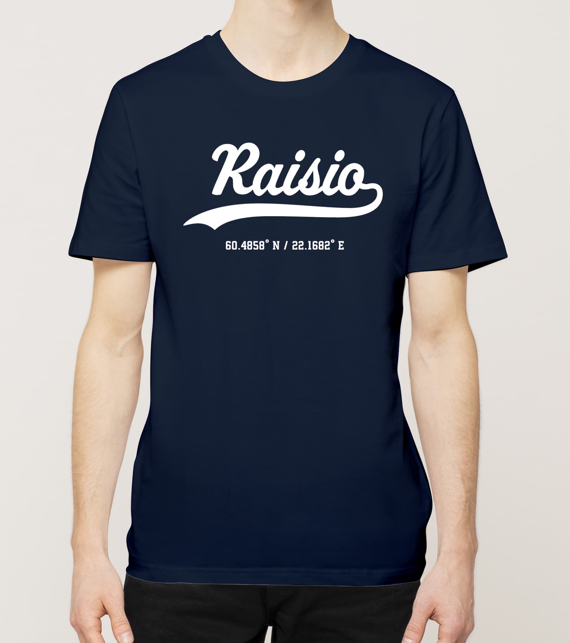 Raisio - Raisio, Kauno ja koordinaatit, t-paita
