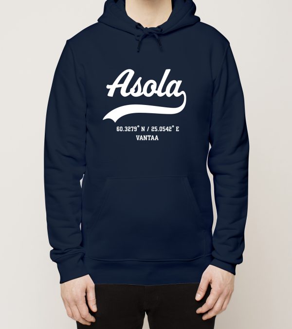 Vantaa – Asola, Kauno ja koordinaatit, huppari