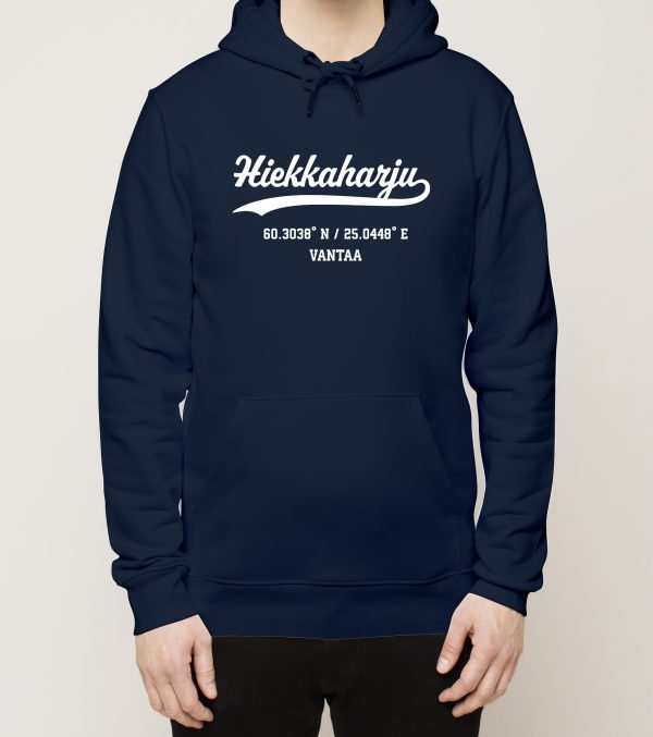 Vantaa – Hiekkaharju, Kauno ja koordinaatit, huppari