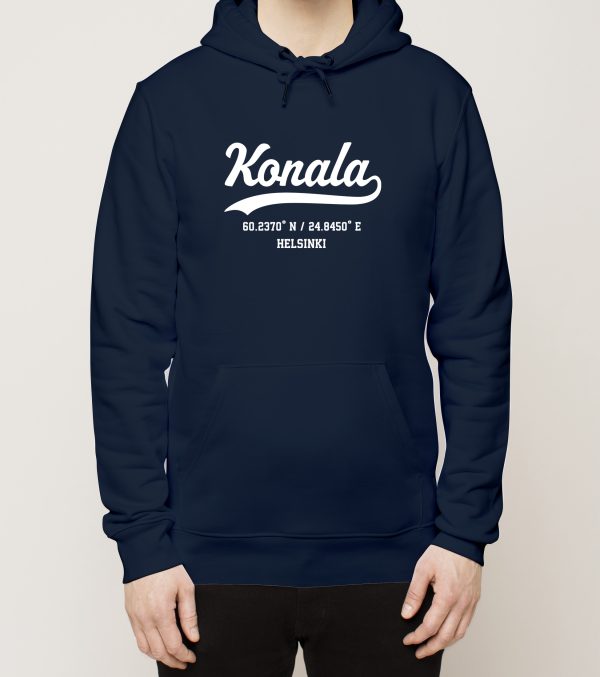 Helsinki – Konala, Kauno ja koordinaatit, huppari