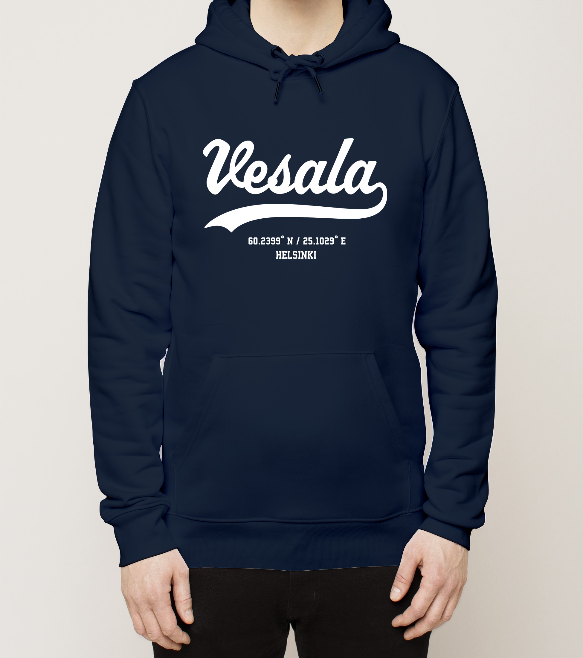Helsinki – Vesala, Kauno ja koordinaatit, huppari
